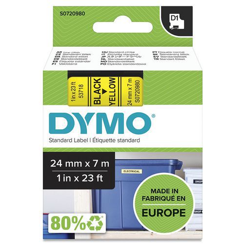 Dymo 1 Cassette De Ruban D1 Largeur 24 Mm - Dymo