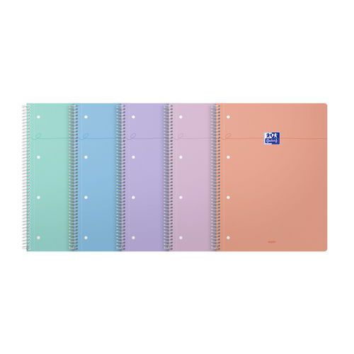 Oxford - Cahier SmArt Spirale Perforé A4+ 160 pages Seyès - 80g/m² - Éco-responsable