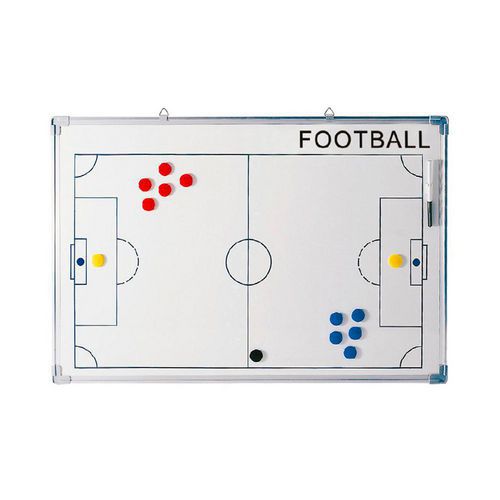 Tremblay - Tableau Tactique Football Mural Pro Trainer 90x60cm Acier Blanc