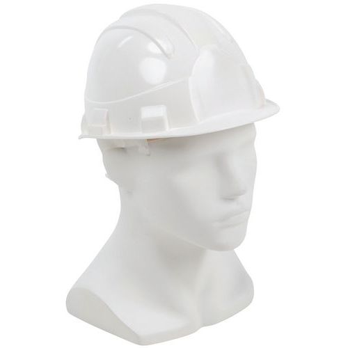 Manutan Expert - Casque de protection Basic II non-ventilé - Blanc - Taille 53-62 cm - Norme EN 397 - Léger et résistant
