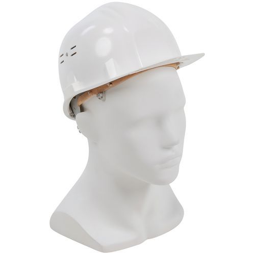 Manutan Expert - Casque de protection ventilé Classic II Blanc - Taille 53-62 cm - Norme EN 397 - Léger et Confortable