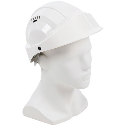 Taliaplast - Casque Orizon ventilé blanc - Taille 53-62 cm - Polyéthylène haute densité - Norme EN 397 - Personnalisable