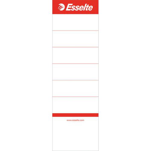 Sachet 10 Étiquettes Pour Classeur - Blanc - Esselte