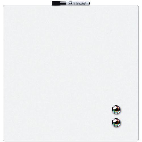 Tableau Mémo Carré Magnétique - 360 X 360 Mm - Blanc - Nobo