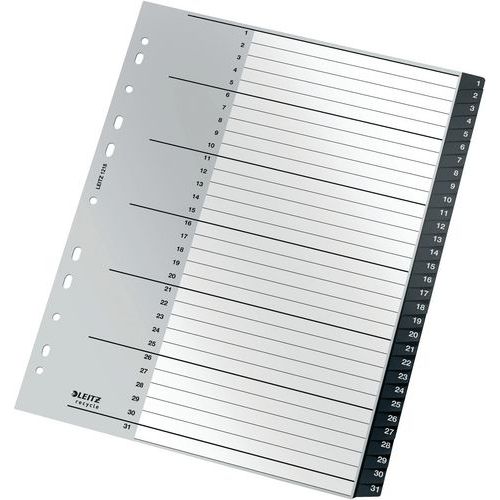 Intercalaires Re:cycle - Numérique 1 à 31 - Leitz