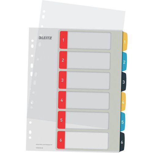 Intercalaires Imprimables - Numérique 1-6 - Cosy - Leitz
