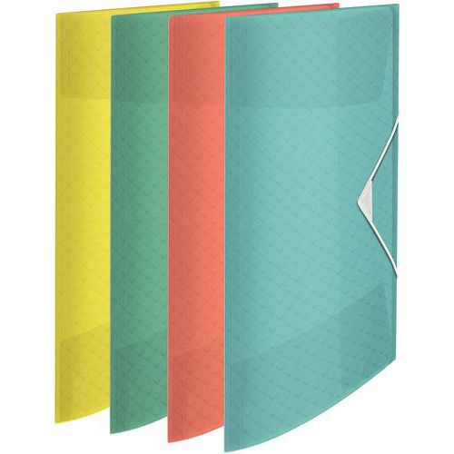 Chemise 3 Rabats Colour Ice - Polypropylène - Assortis- Esselte