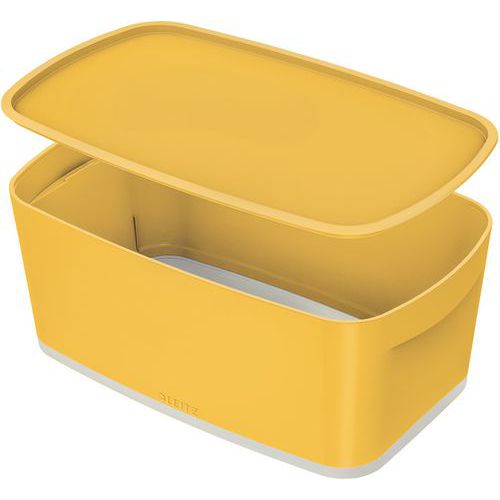 Boîte De Rangement Petit Format Mybox à Couvercle - Jaune