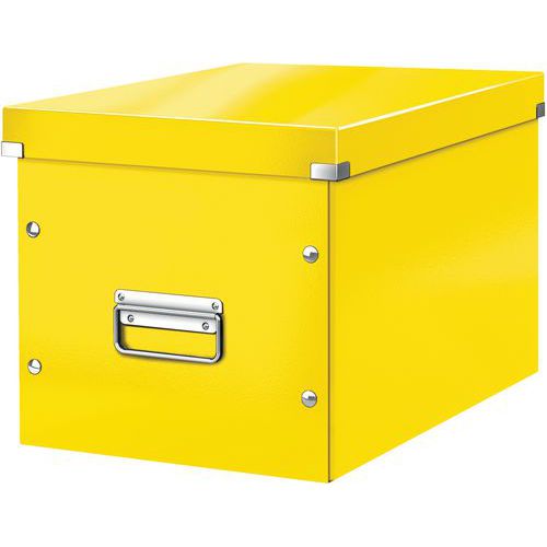 Boite De Rangement Cubique L Click & Store Wow - Jaune - Leitz