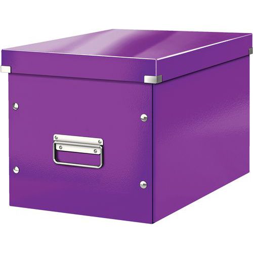 Boite De Rangement Cubique L Click & Store Wow - Violet - Leitz