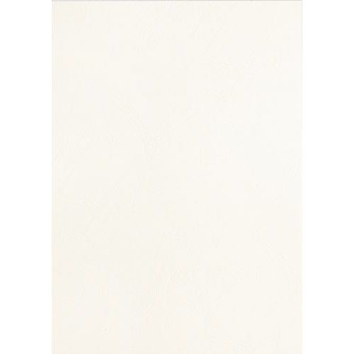Pavo - Plat de couverture A4 250g grain de cuir blanc - Carton - Accessoire perforelieuse