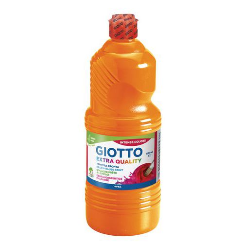 Flacon 1 litre gouache liquide giotto avec bouchon doseur - orange thumbnail image 1