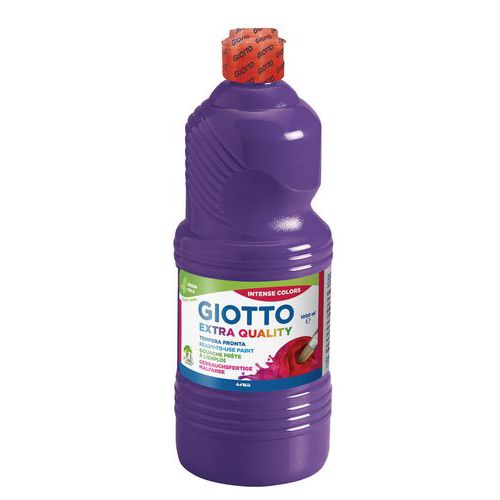 Flacon 1 litre gouache liquide giotto avec bouchon doseur - violet thumbnail image 1