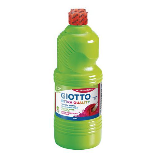 Flacon 1 litre gouache liquide giotto avec bouchon doseur - vert printemps thumbnail image 1