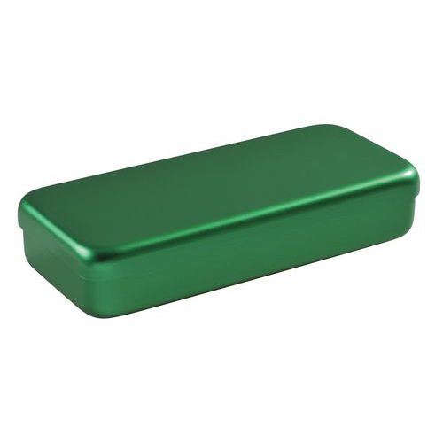 Boite Aluminium 17 X 7 X 3 Cm Vert