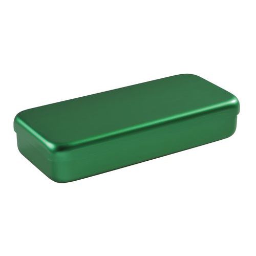 Boite Aluminium 18 X 9 X 3 Cm Vert
