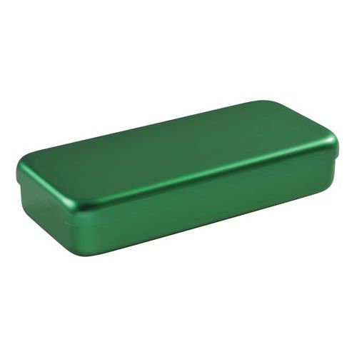 Boite Aluminium 21 X 10 X 3 Cm Vert