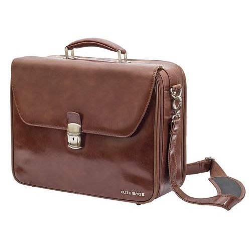 Mallette Elite Bags Cuir Deluxe Doctor Marron