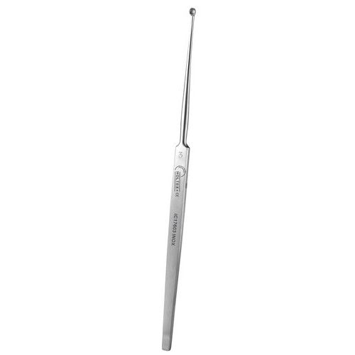 Curette Fine pour Dermatologie fenêtrée 16 cm x 2 mm réf IC17802
