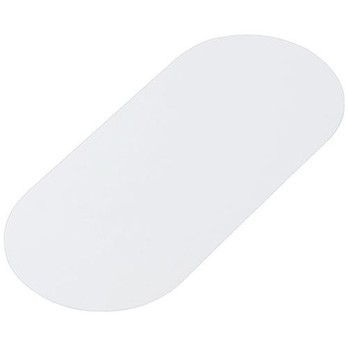 Gergosign - Tiret Marquage au Sol Adhésif PVC Blanc 180x80 mm - Résistant Lean Management