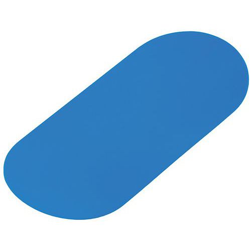 Gergosign - Tiret Marquage au Sol Adhésif PVC Bleu 180x80 mm - Résistant Lean Management