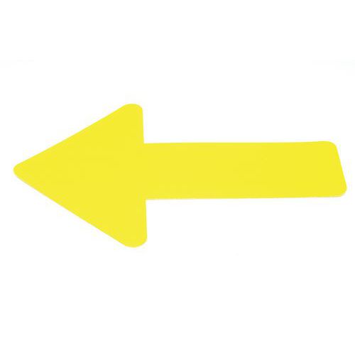 Gergosign - Marquage au sol Flèche Adhésif PVC Jaune 180mm - Signalisation Durable Lean Management