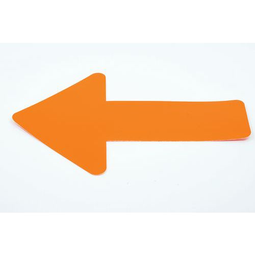 Gergosign - Marquage au sol Flèche Adhésif PVC Orange 180x180mm - Lean Management