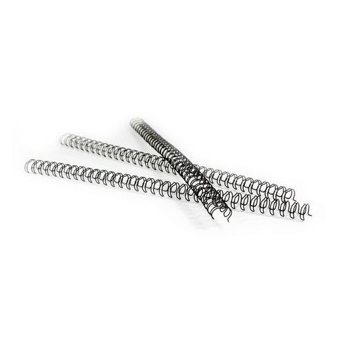Pavo - Peigne de reliure métallique 9,5 mm noir - 34 anneaux - Acier - Pour perforelieuse