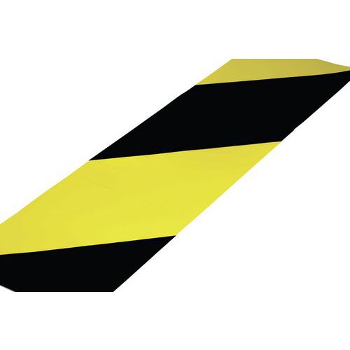 Gergosign - Marquage au sol Porte coupe feu 3000x450mm - Jaune et noir - PVC ultra résistant - Lean Management