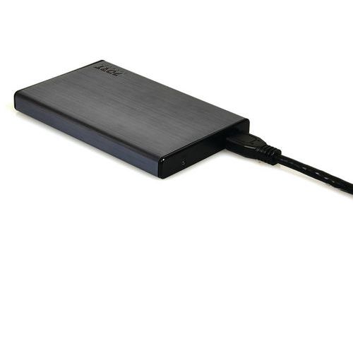 Port Connect - Boîtier Externe Disque Dur SATA Type C 2.5" Anthracite - Jusqu'à 1 To - USB 3.1