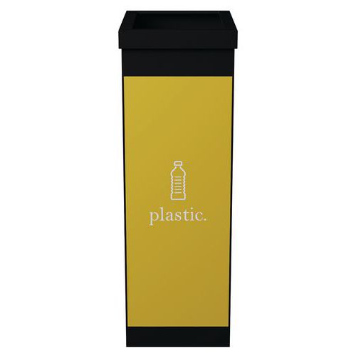 Corbeille De Tri Sélectif Plastique - Jaune