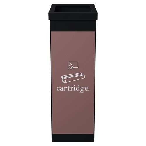Corbeille De Tri Sélectif Cartouches - Marron