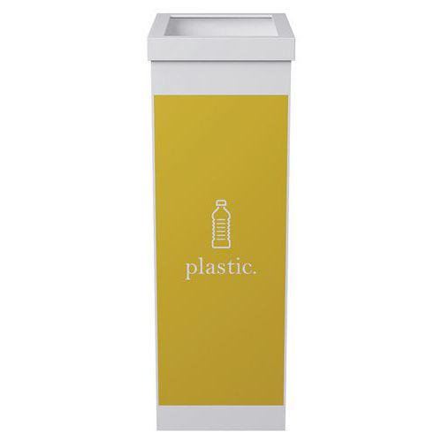 Corbeille De Tri Sélectif Plastique - Jaune