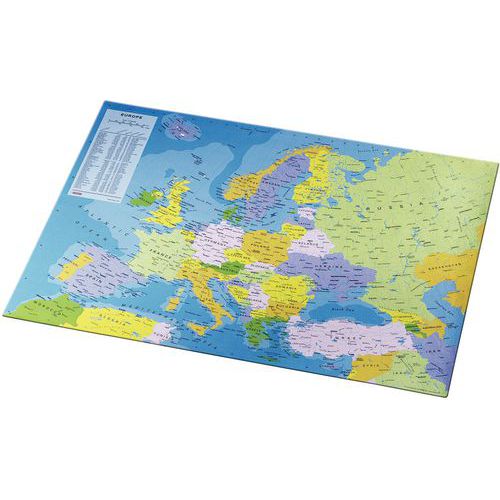 Sous Mains Carte Europe -format 40 X 53 Cm - Esselte