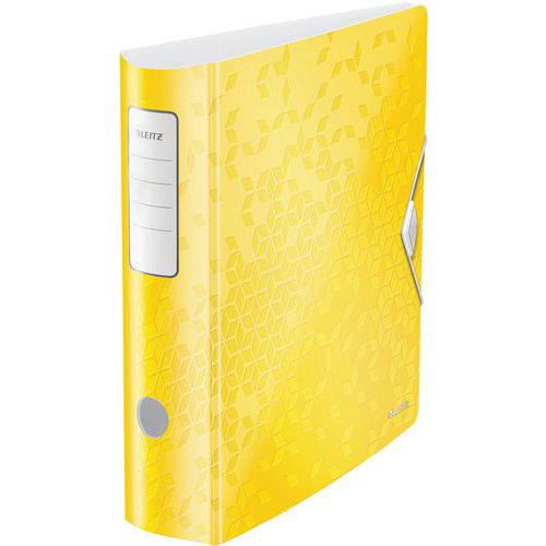 Classeur Active Polyfoam A4 180Â° 80mm - Jaune - Leitz