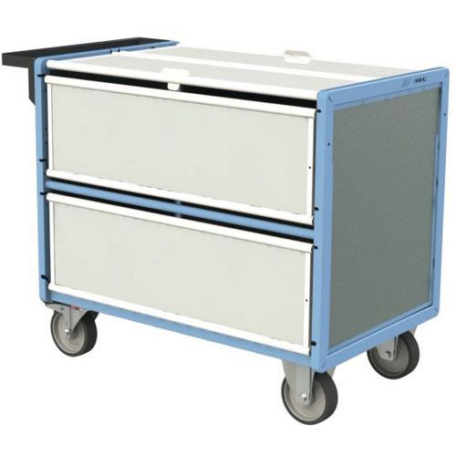 Fimm - Chariot conteneur PP avec toit - 1160x635x955mm - 500kg - Roues TPE - Éco-responsable
