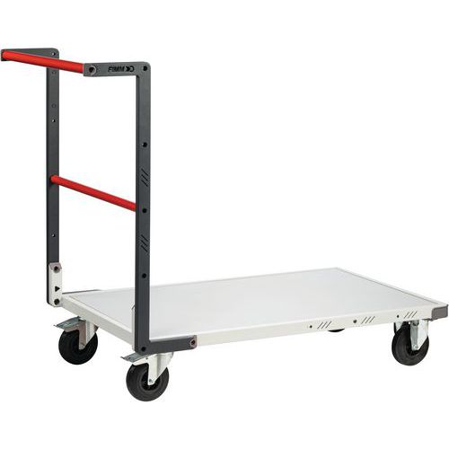 Fimm - Chariot plat fixe 250kg - Mélaminé 1255x640x945mm - Roues caoutchouc 125mm - Éco-responsable