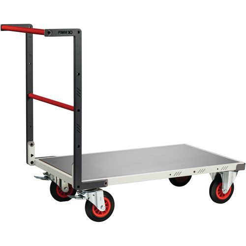 Fimm - Chariot plat fixe 400kg - Tôle - Roues caoutchouc 160mm - 1255x640x980mm - Éco-responsable