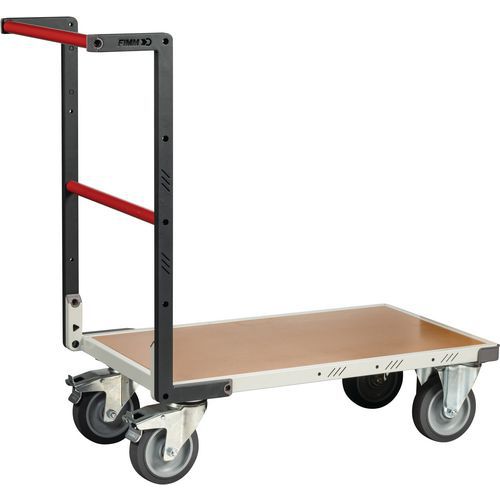 Fimm - Chariot plat fixe TPE 400kg - 1105x540x980mm - Roues Ø160mm - Plateau Médium - Éco-responsable