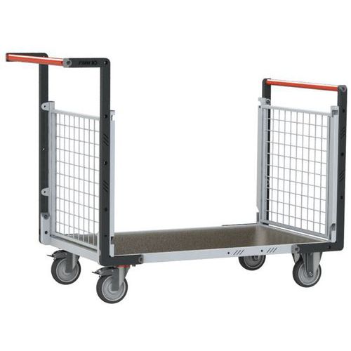 Fimm - Chariot grillagé 2 dossiers - Roues TPE 125mm - Charge 250kg - Acier époxy - Éco-responsable