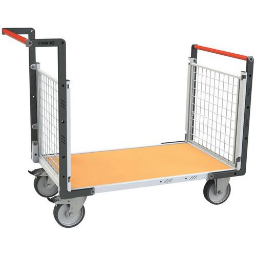 Fimm - Chariot grillagé bois TPE 500 kg - 965x600 mm - Éco-responsable