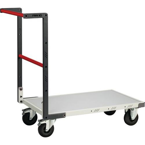Fimm - Chariot de manutention industriel CC-1105x540x945mm - 250kg - Mélaminé - Roues Caoutchouc Ø125mm - Livré monté
