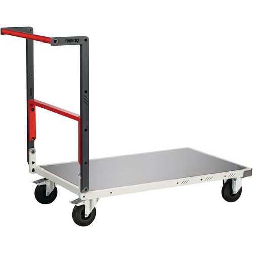 Fimm - Chariot monté repliable 250 kg - 1 plateau - Tôle galvanisée - Gris - Éco-responsable