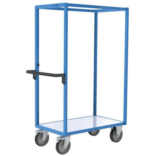 Fimm - Servante à roulettes TPE - 500 kg - 1 plateau - Bleu - Éco-responsable