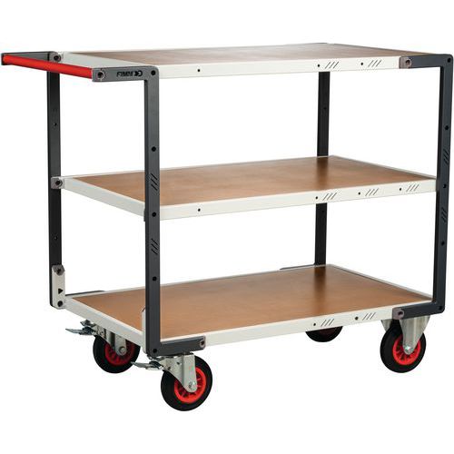 Fimm - Servante 3 plateaux Médium - 400kg - 1000x595mm - Éco-responsable