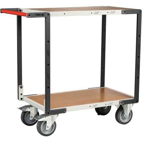 Fimm - Servante 2 plateaux 850x495mm - Médium 400kg - Éco-responsable