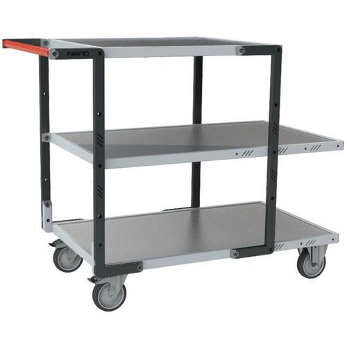 Fimm - Servante de manutention 3 plateaux - 1245x640x945mm - 250kg - Éco-responsable