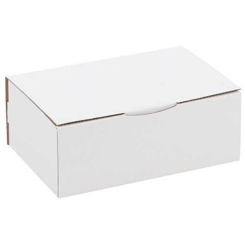 Boîte postale carton blanc 350x220x130 mm - Éco-responsable, recyclable, 100% recyclé