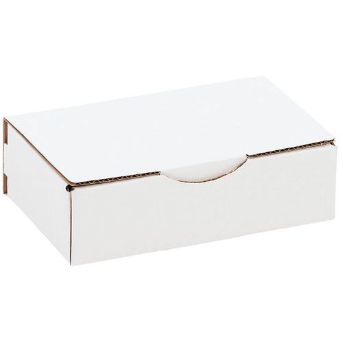 Boîte postale 180x100x50mm Blanc Carton Éco-responsable - Emballage Recyclé & Recyclable