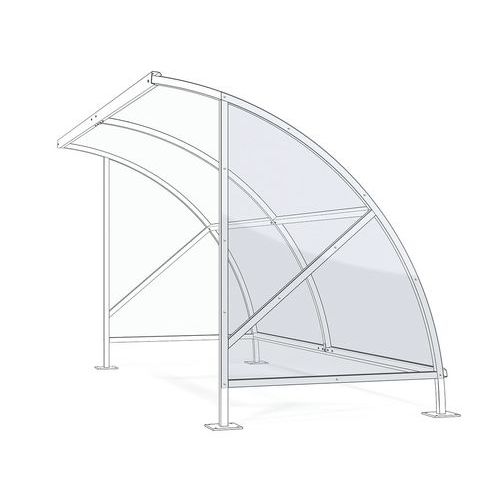 Paroi Latérale Droite Translucide Pour Bamberg